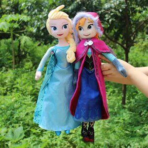 Frozen Queen Elsa, Anna & Olaf Disney Frozen Movie Soft Plush Doll
